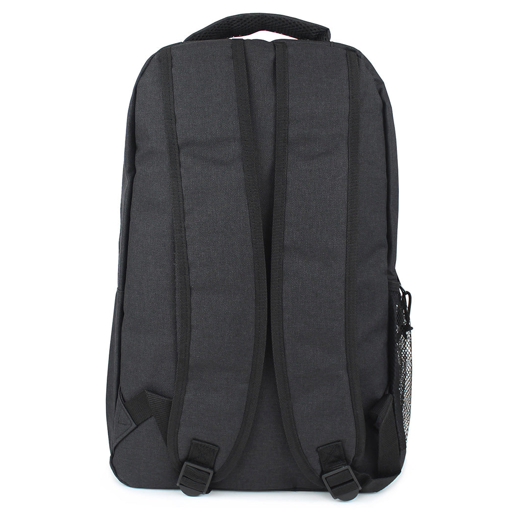 black backpack laptop lightweight unisex daypack travel office