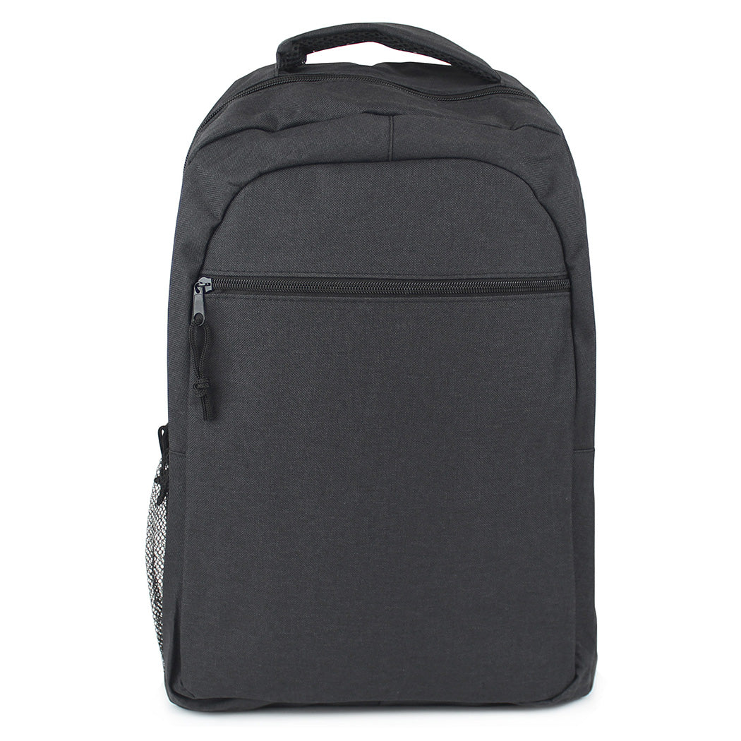 black backpack laptop lightweight unisex daypack travel office