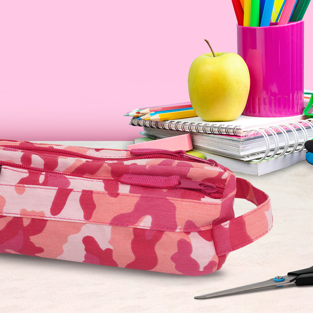 Pink Camouflage Pencil Case Girls Women Pencil Cases