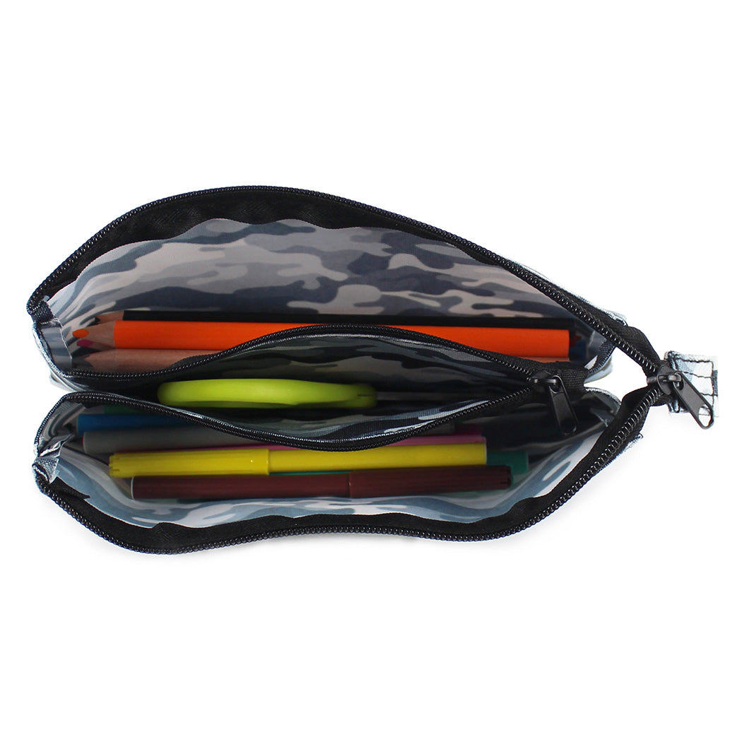 Flat Grey Camo Pencil Case Boys Teenagers Pencil Cases Girls