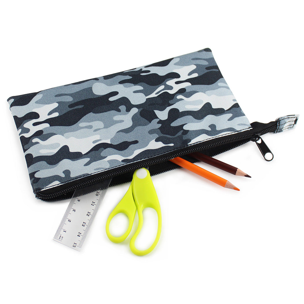 Flat Grey Camo Pencil Case Boys Teenagers Pencil Cases Girls