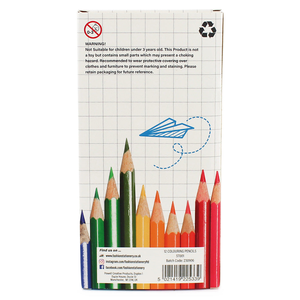 Colouring pencils kids children adults artist pack of 12