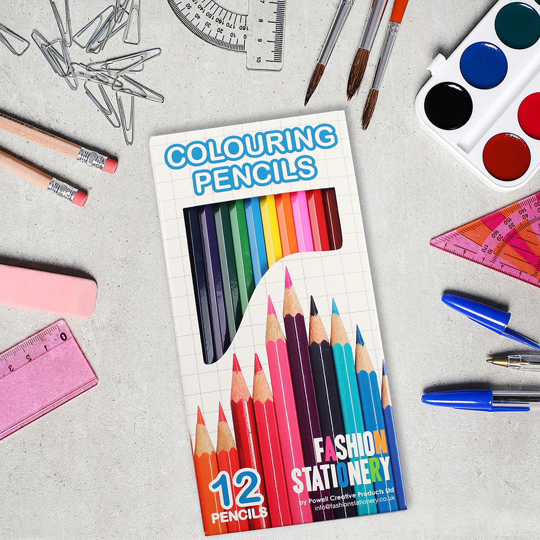 Colouring pencils kids children adults artist pack of 12