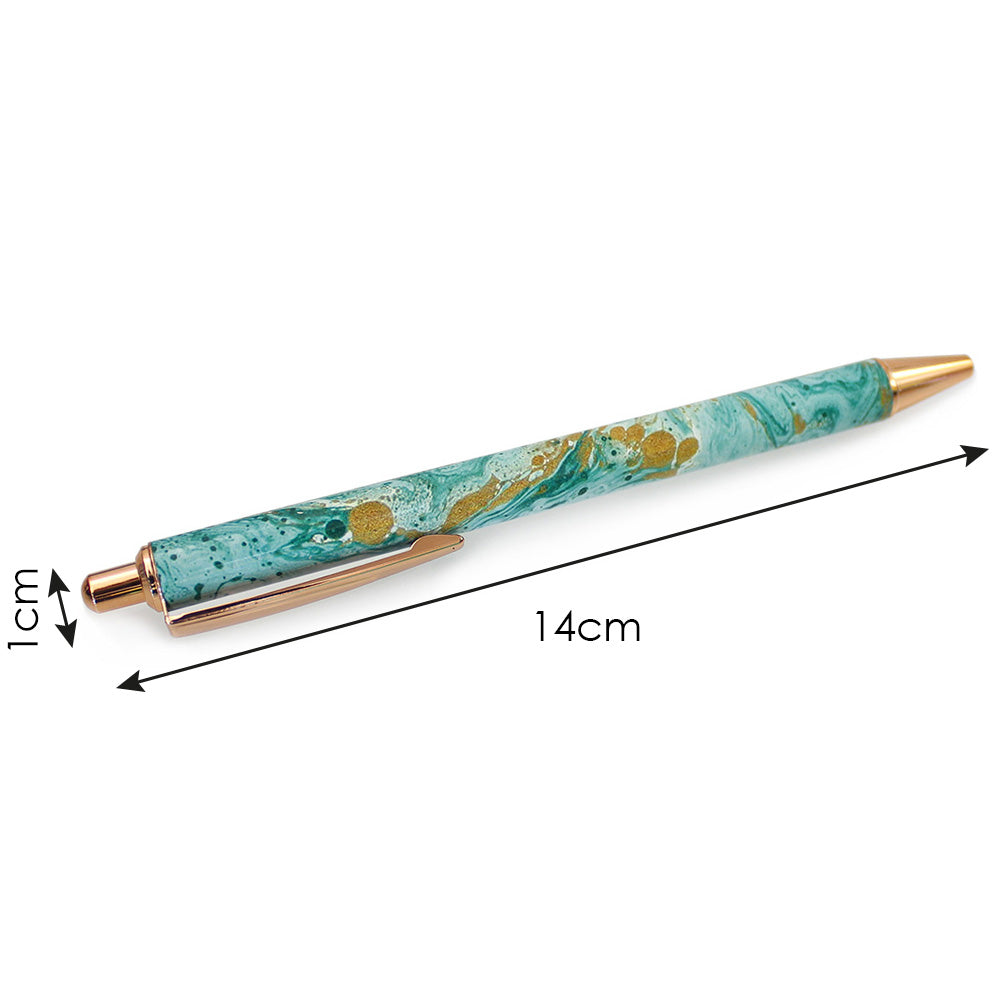 mint marble pen girls teens women gift ballpoint