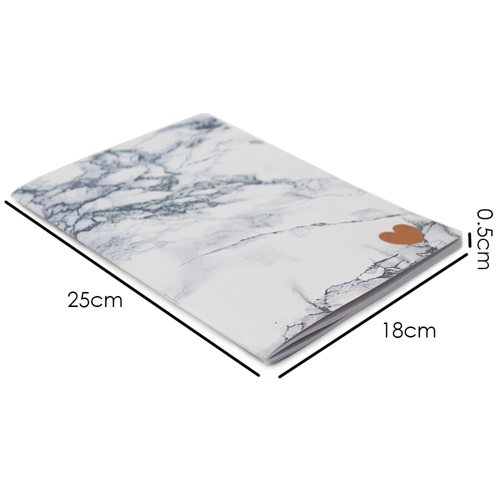 White Marble Notebook
