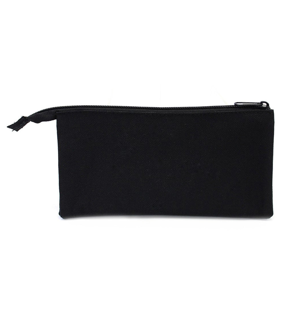 Black Flat Pencil Case Boys Teenagers Pencil Cases Girls