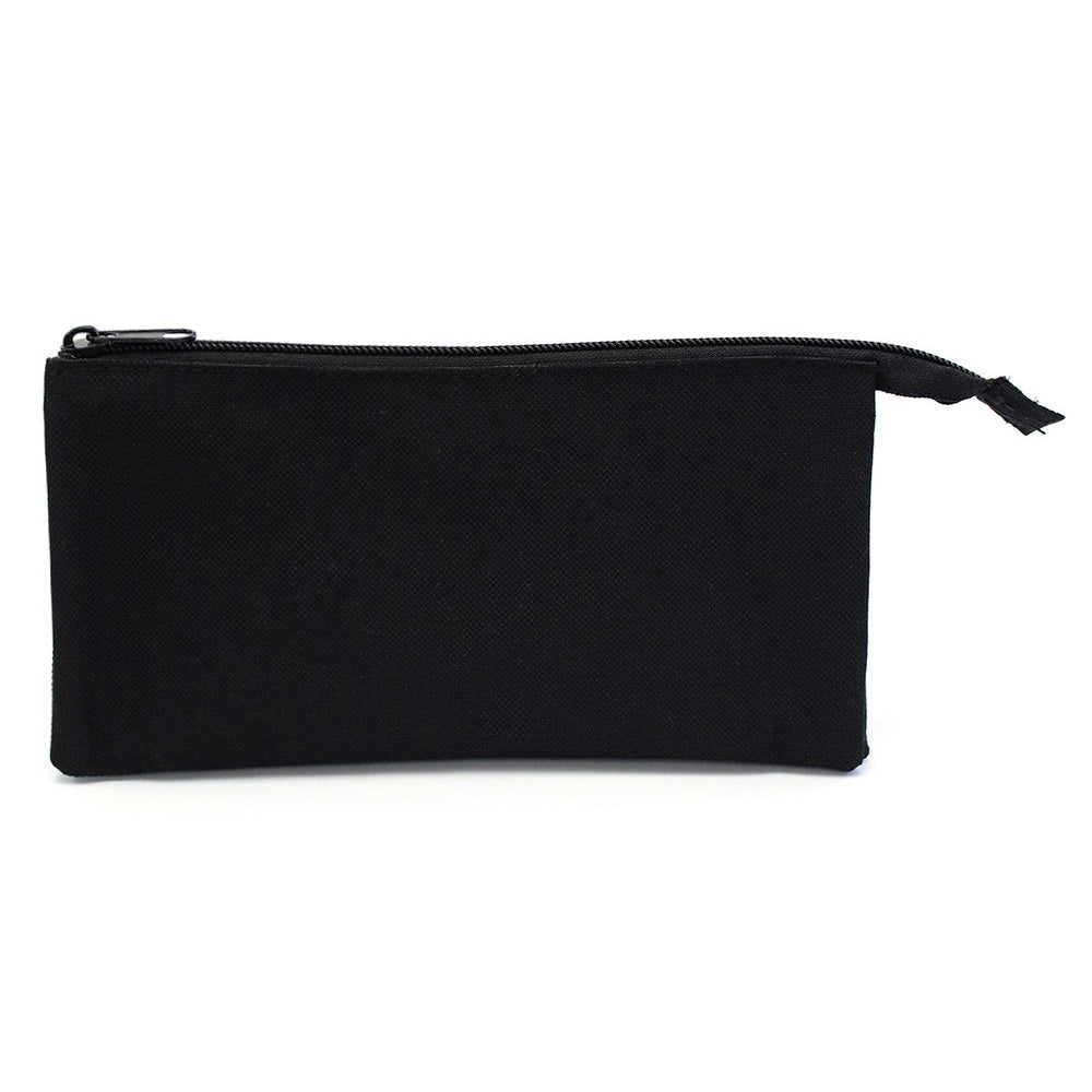 Black Flat Pencil Case Boys Teenagers Pencil Cases Girls