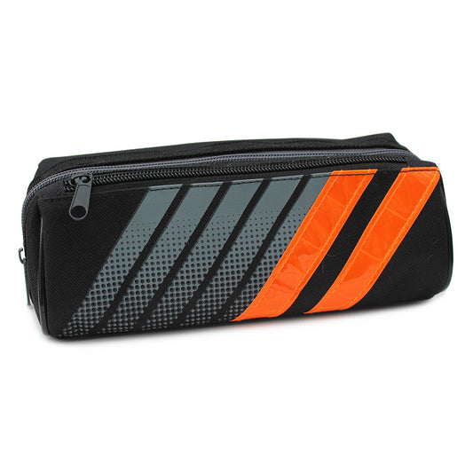 Reflective Orange Stripes Pencil Case Boys Girls Teenagers