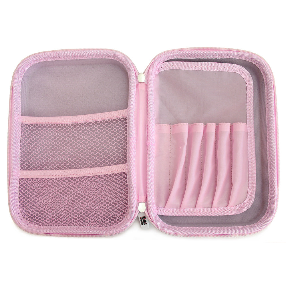 Light Pink Hardtop Pencil Case Boys Girls Teenagers