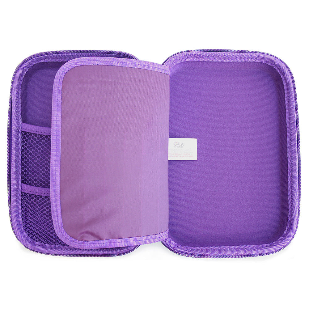 Purple Hardtop Pencil Case Boys Girls Teenagers