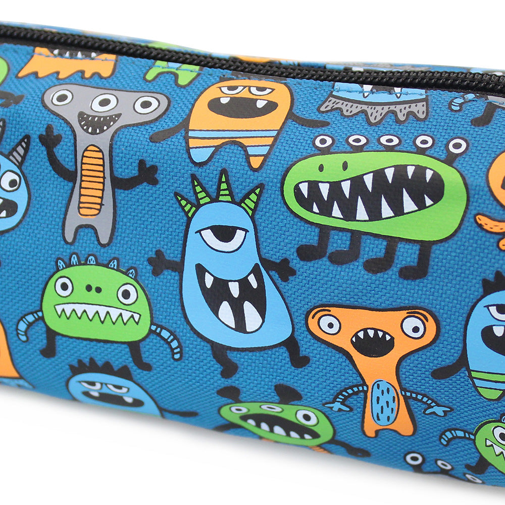 monster blue pencil case boys teenagers pencil cases