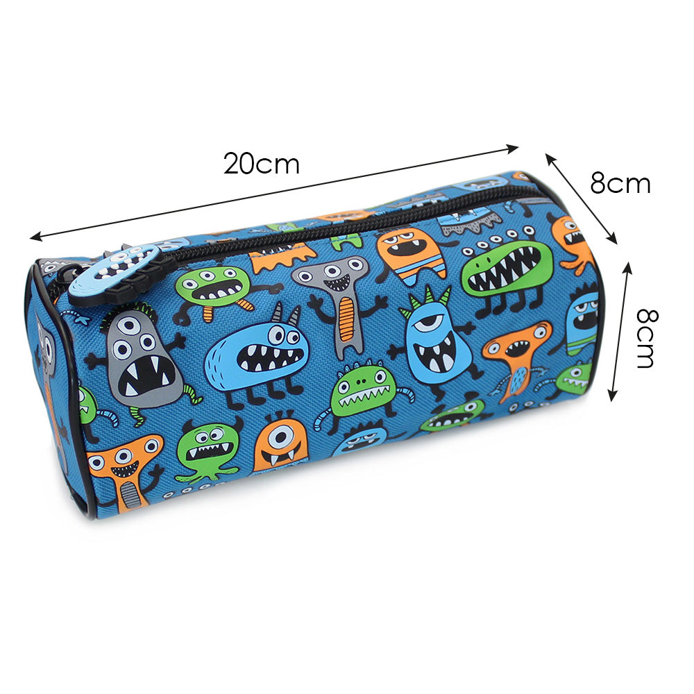 monster blue pencil case boys teenagers pencil cases