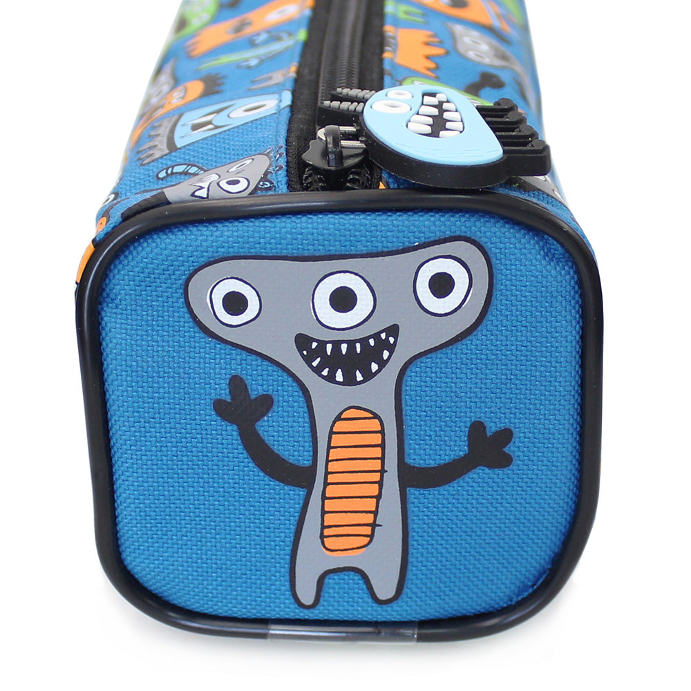 monster blue pencil case boys teenagers pencil cases