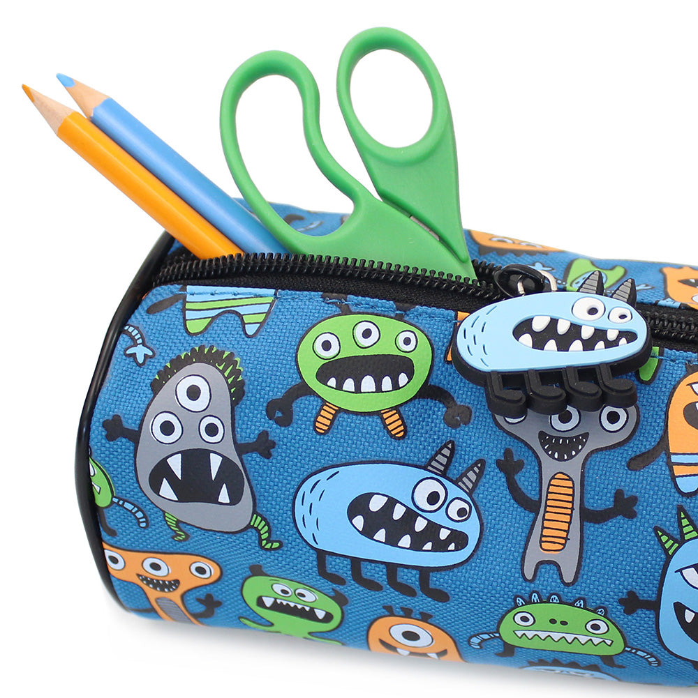 monster blue pencil case boys teenagers pencil cases