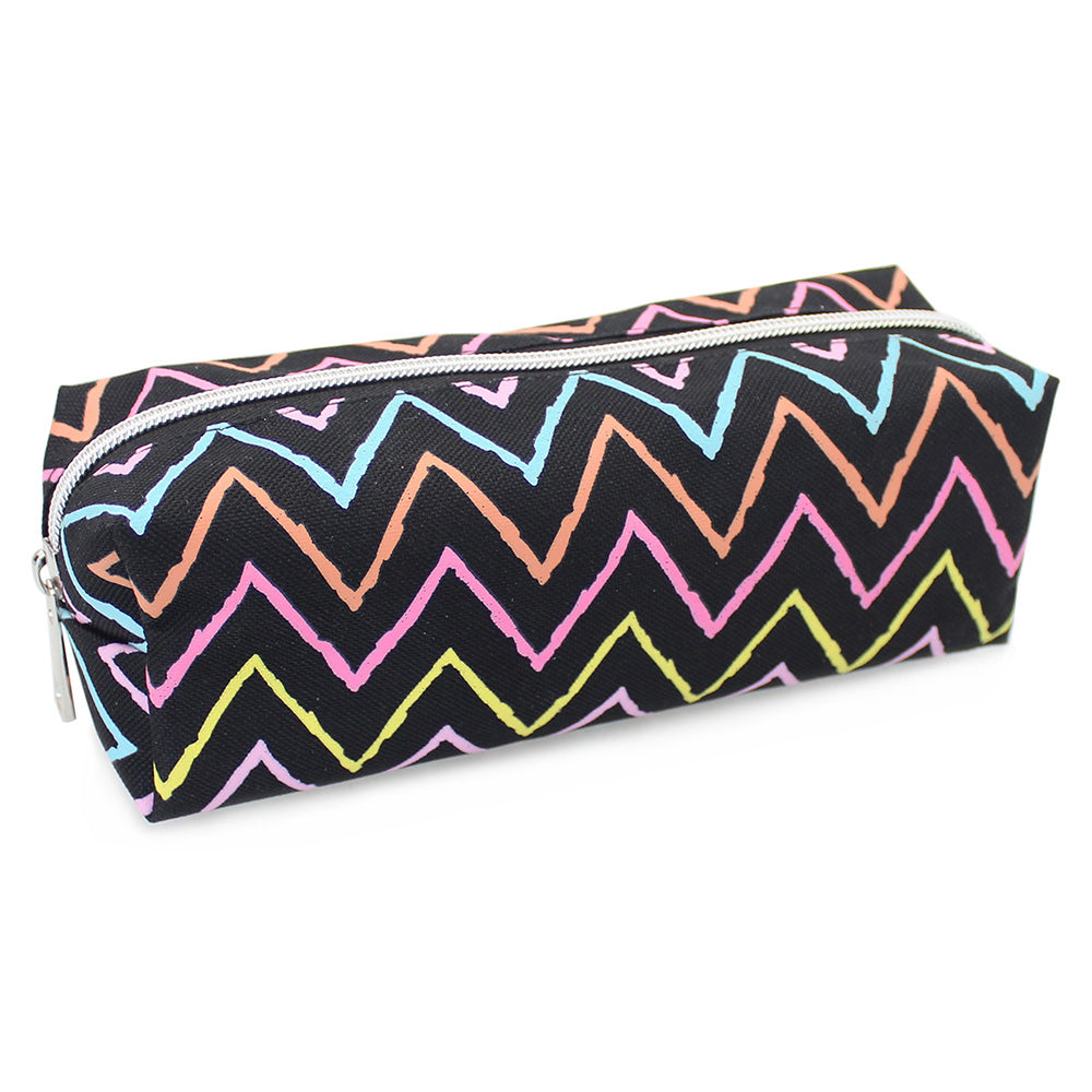 pencil case chevron girls women teenagers makeup bag