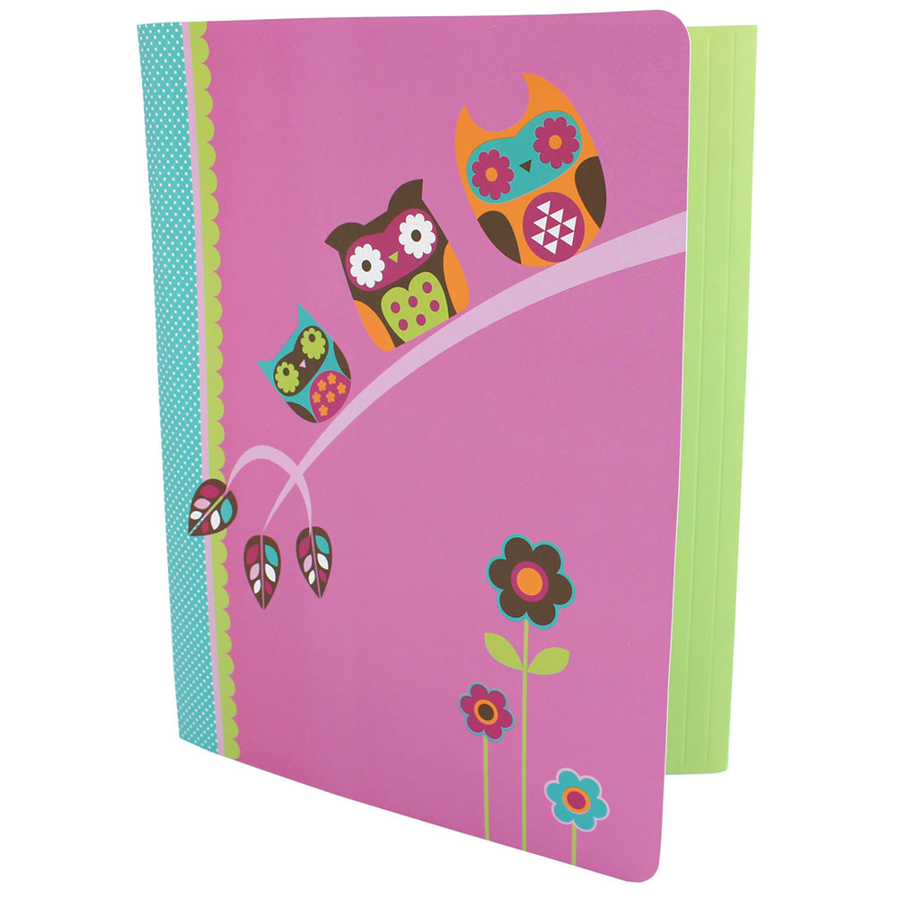 3 Pack a4 Owl Document Wallets School Office Home