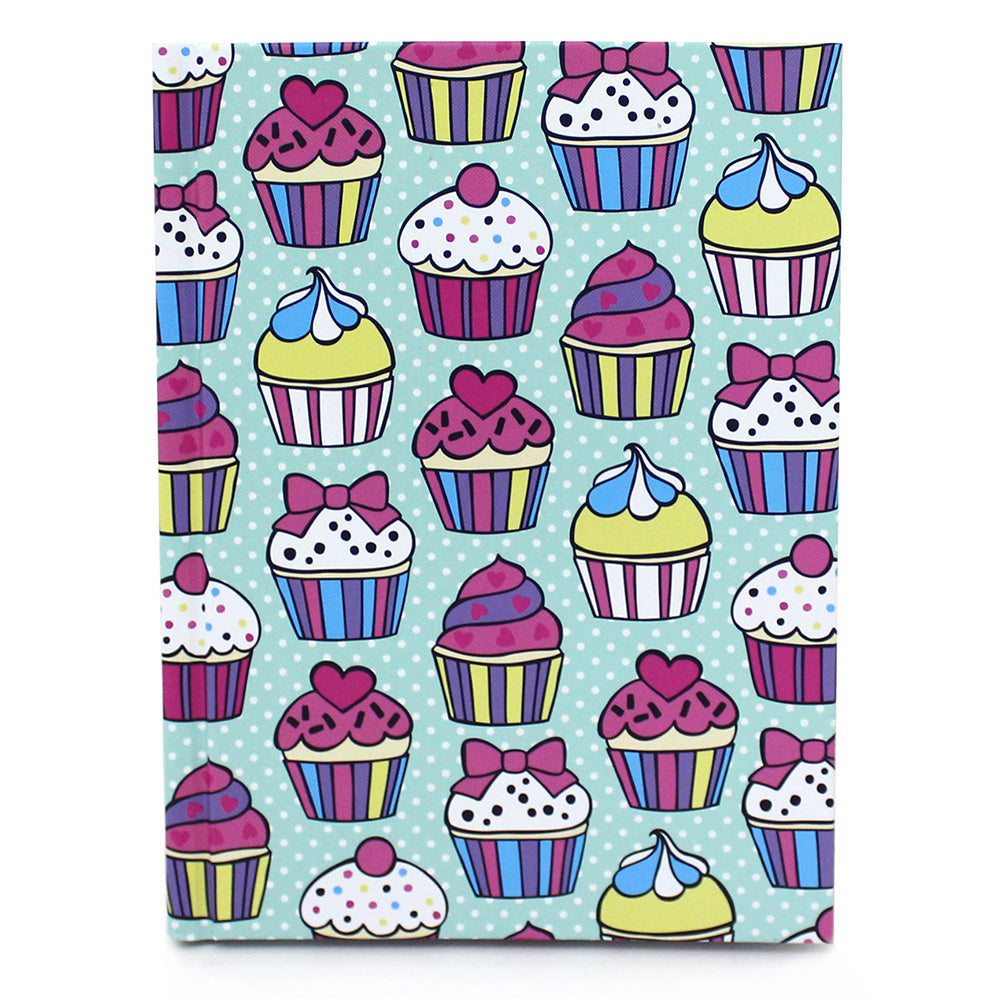 3 Cupcake A6 Hardback Notebooks Gifts Women Girls