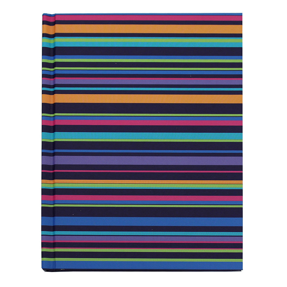 3 Striped A6 Hardback Notebooks Gifts Women Girls