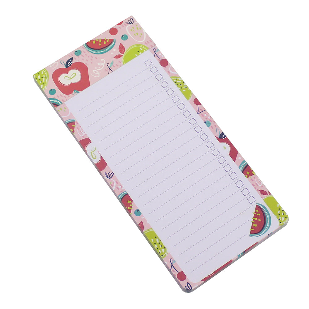 fruit magnetic fridge shopping list pad tear off notepad